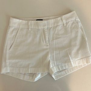 J Crew white shorts 3” inseam